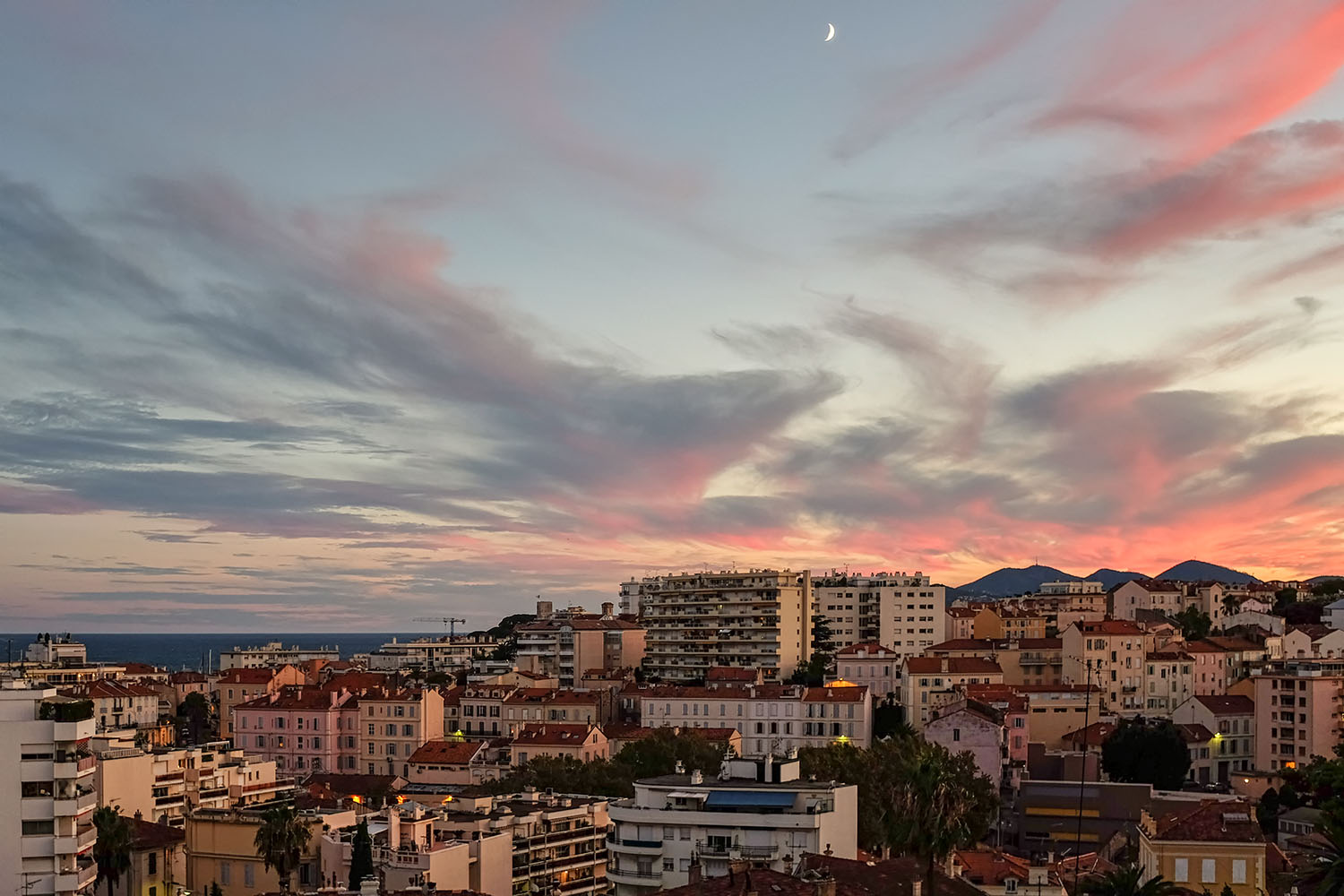 Looking towards the 'Tour de la Castre' from our home