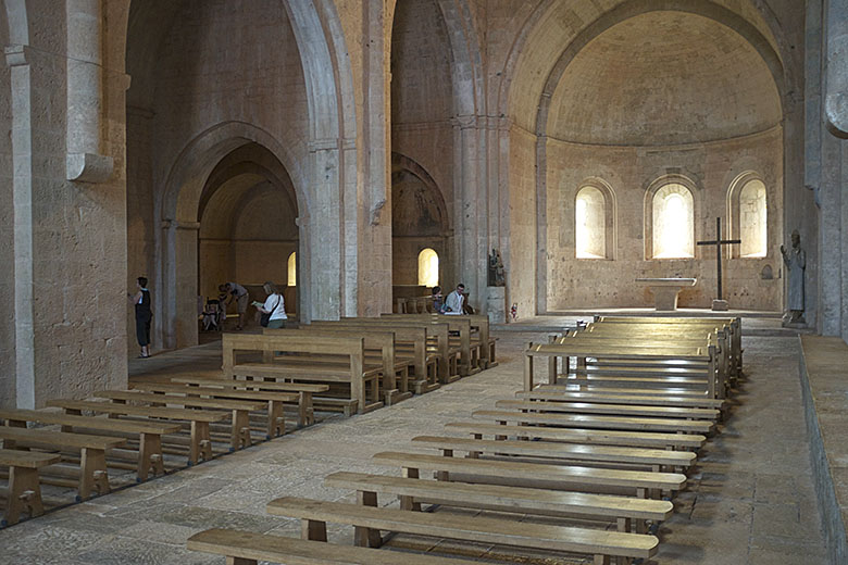 Inside the church