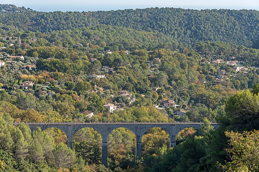 The "Viaduc de Pascaressa" of the long defunct "Ligne Central-Var" rail line