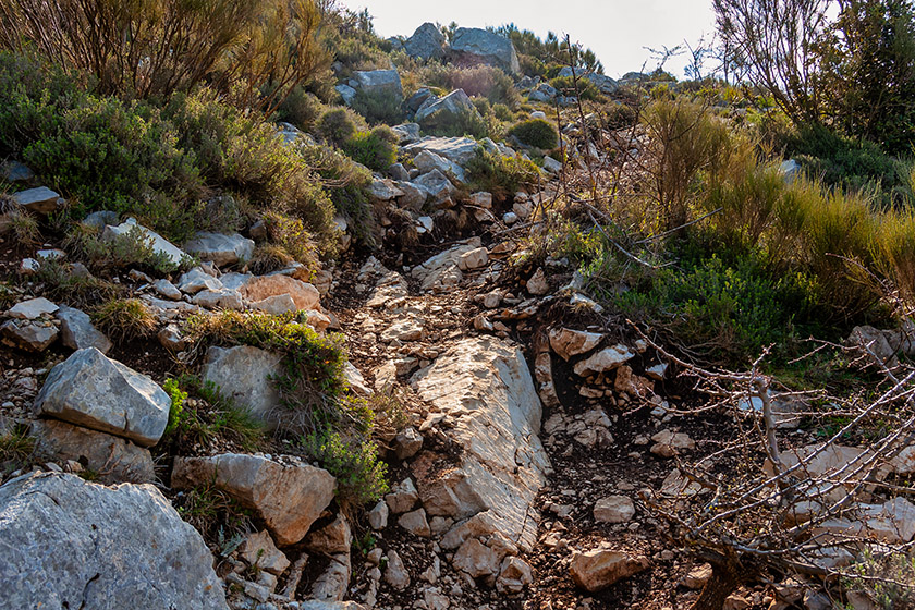 As we get close to the summit, the path gets steeper