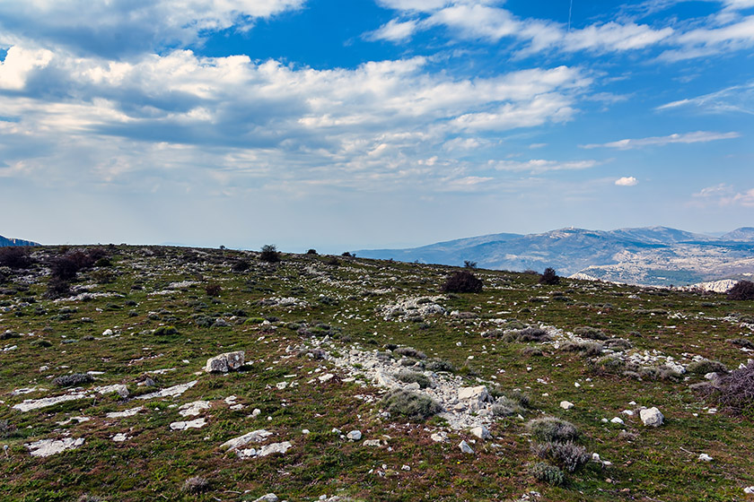 On the summit of the 'Puy de Tourrettes'