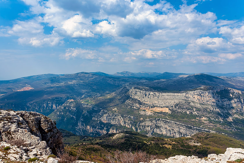 On the summit of the 'Pic de Courmettes'