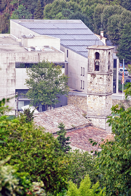 The old church and the new town hall