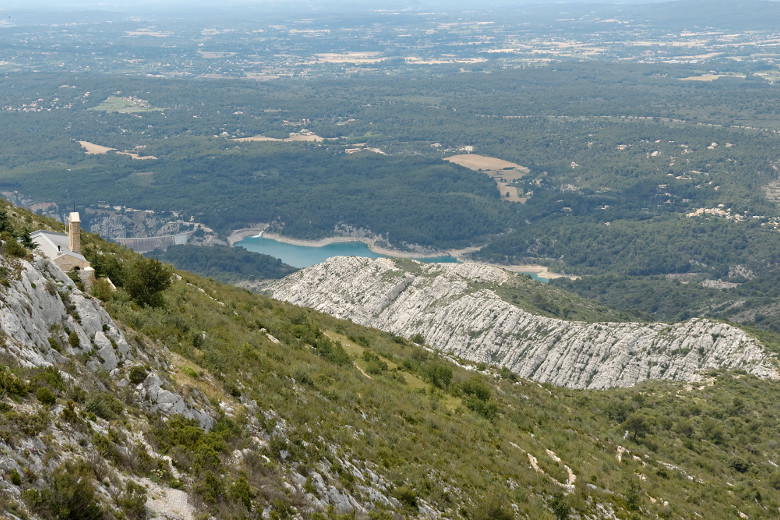 The priory and the 'Lac du Bimont'