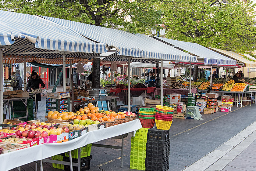 At the market