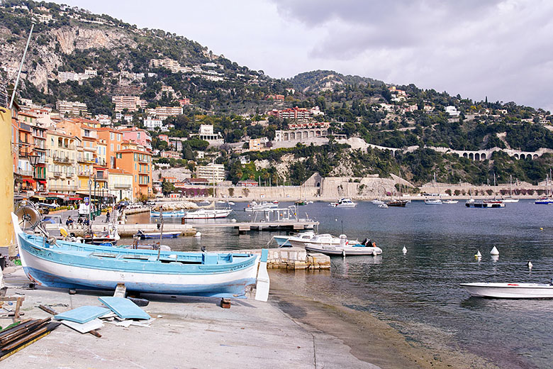 Looking from the marine terminal to the town