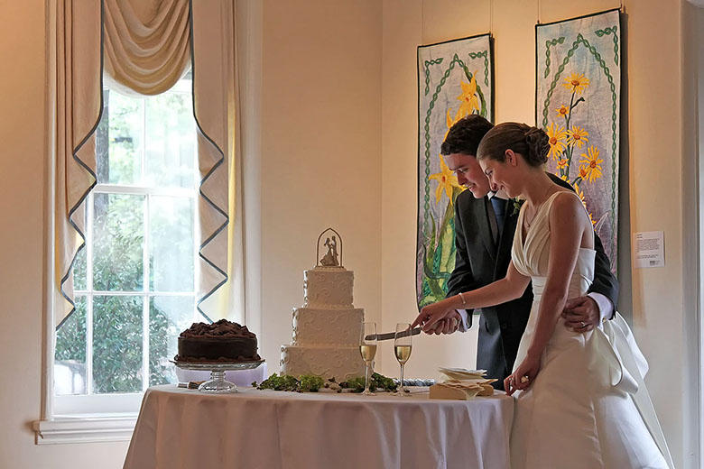 Cutting the cake