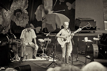 Gabriel Harris and Joan Baez