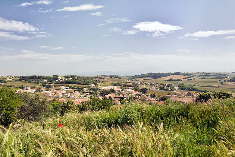 The view from the castle to the east...