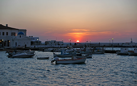 Sunset in Mykonos