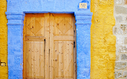 Doorway in Rhodes