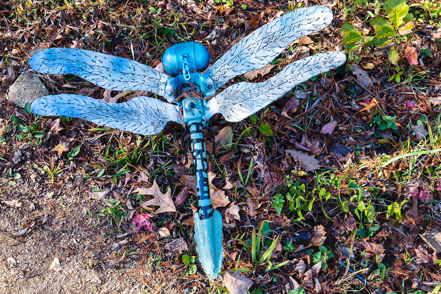 Grandpa's Garden (excerpt) by Hamidou Sissoko, Pittsboro, NC (Scrap metal, paint)