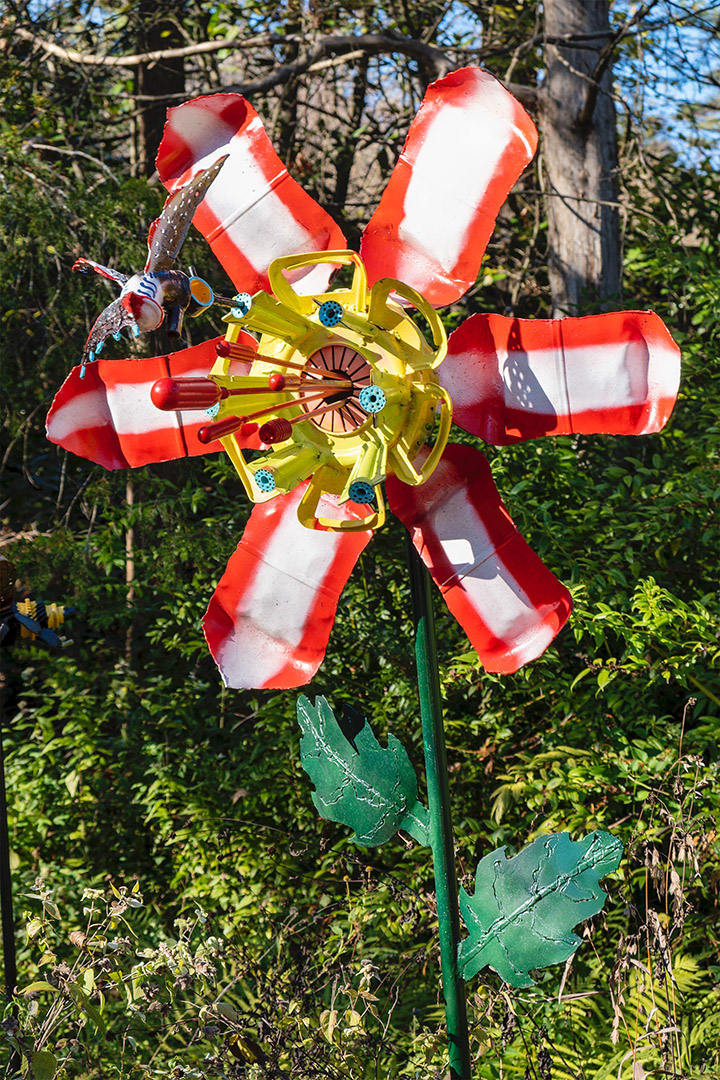 Grandpa's Garden (excerpt) by Hamidou Sissoko, Pittsboro, NC (Scrap metal, paint)