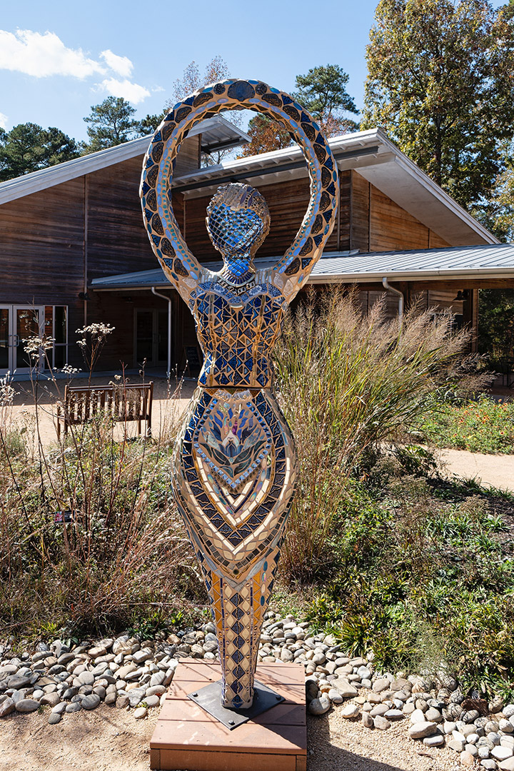 Blue Lotus Goddess by Theresa Arico, Chapel Hill, NC (Mosaic)