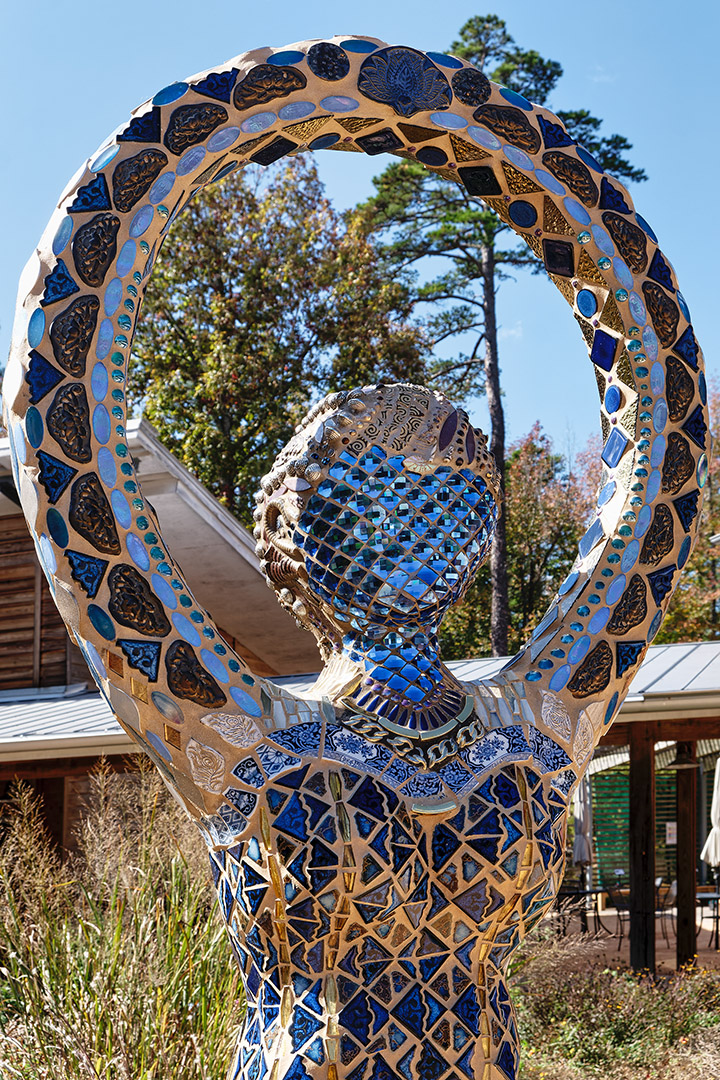 Blue Lotus Goddess by Theresa Arico, Chapel Hill, NC (Mosaic)