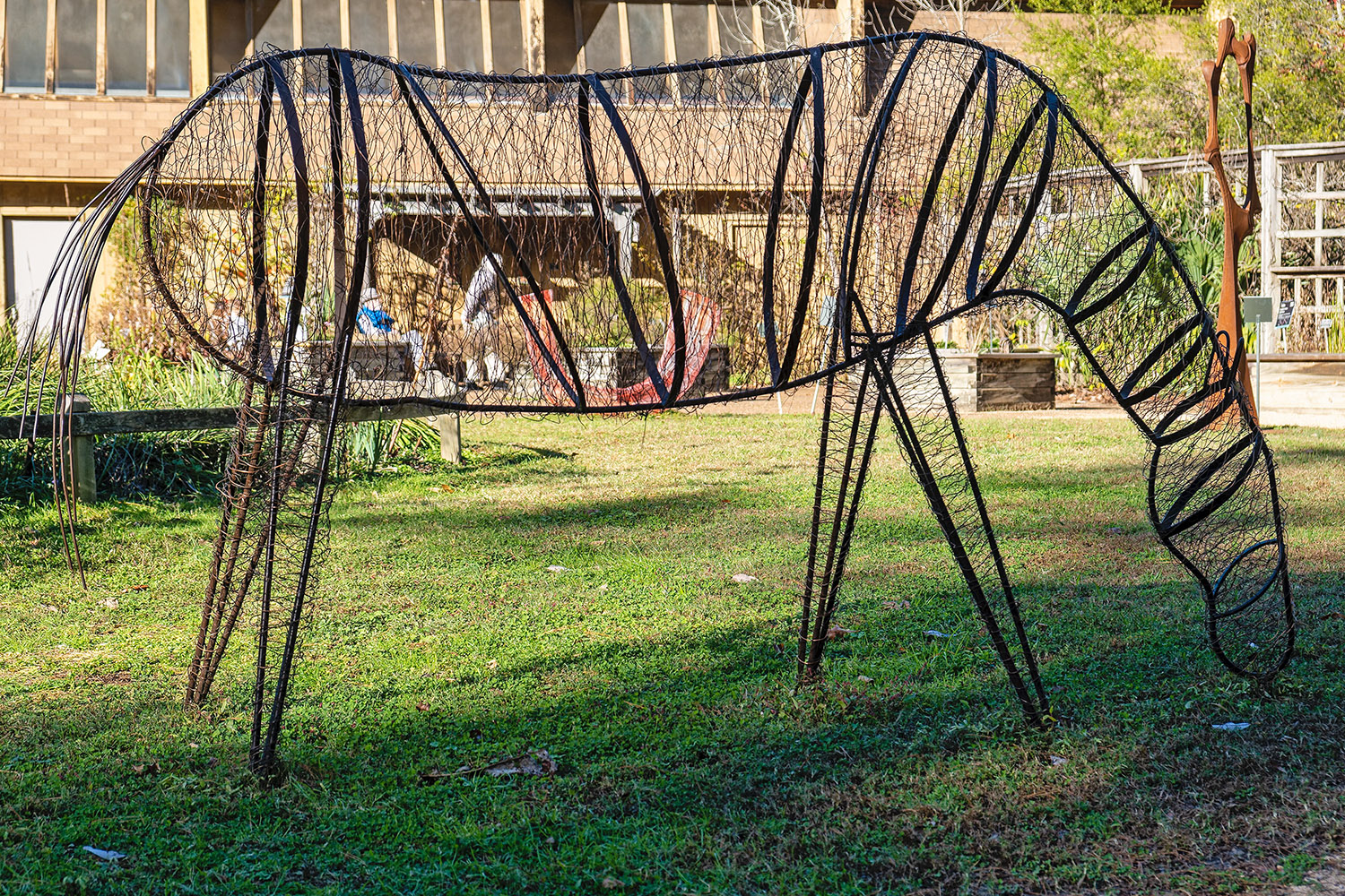 Grazing Horse by Keith Savage, Charlotte, NC (Metal and copper wire)