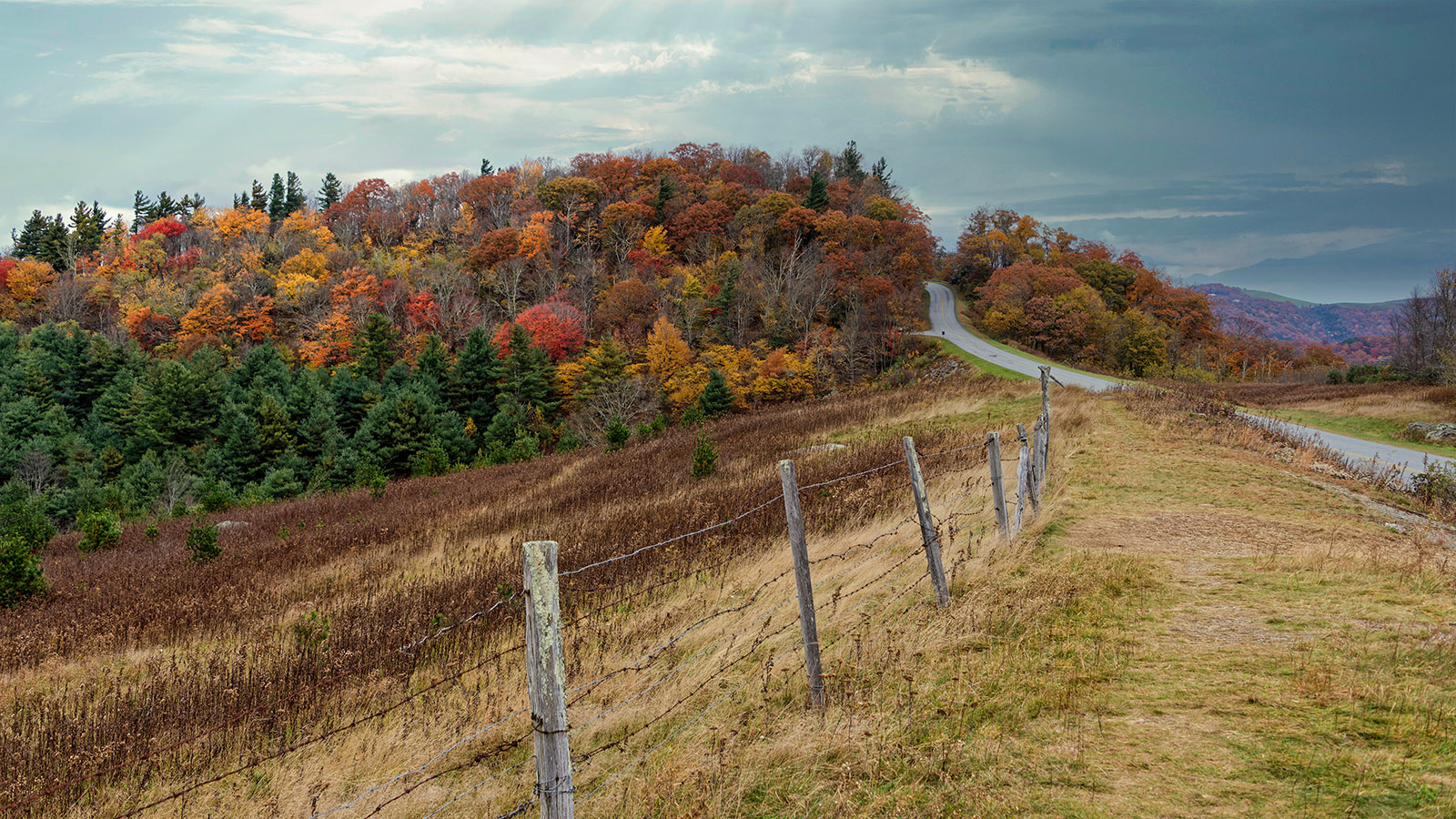 View from Thunder Hill Overlook on Blue Ridge Parkway