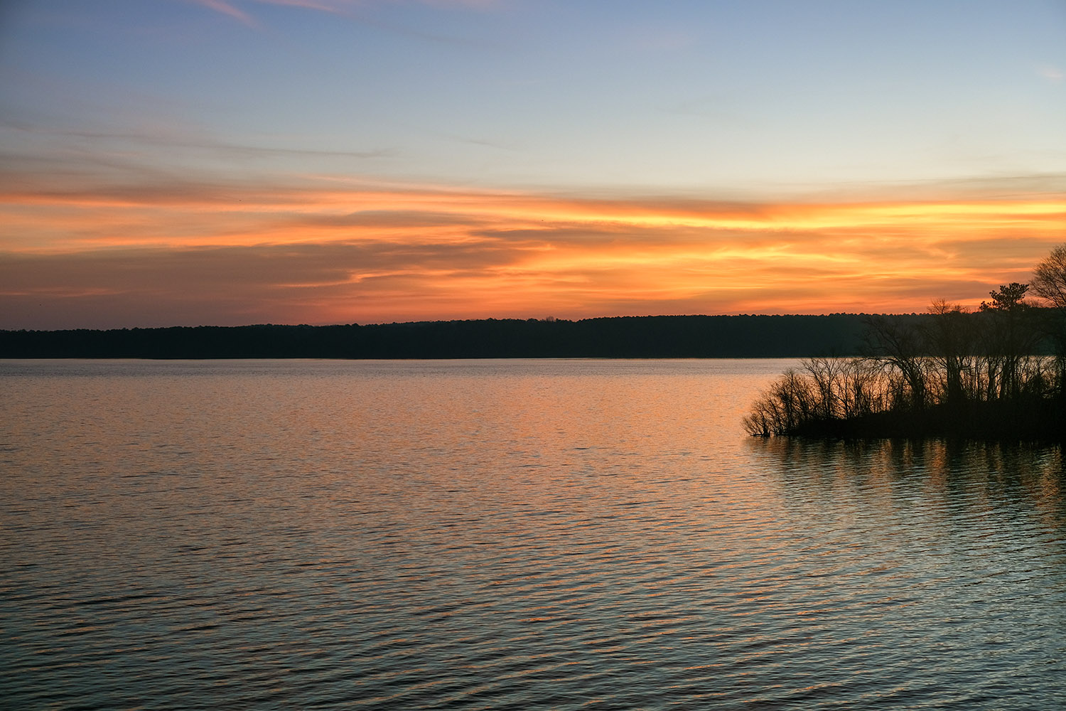 Christmas morning at Jordan Lake, Chapel Hill, NC