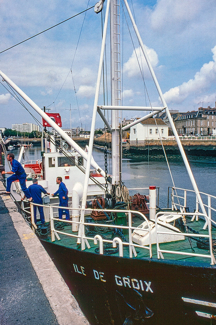 The ferry to Groix, docked in Lorient
