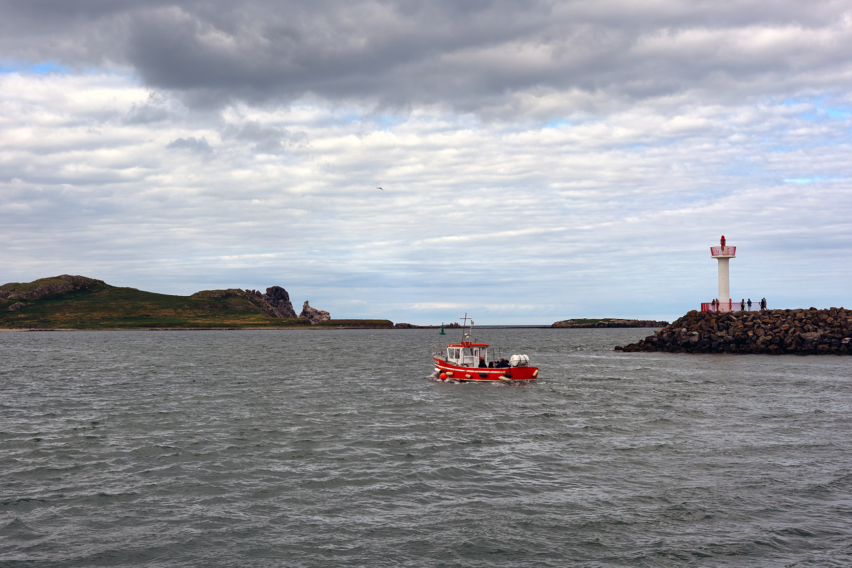 After processing, Dublin Harbor at Howth, Ireland