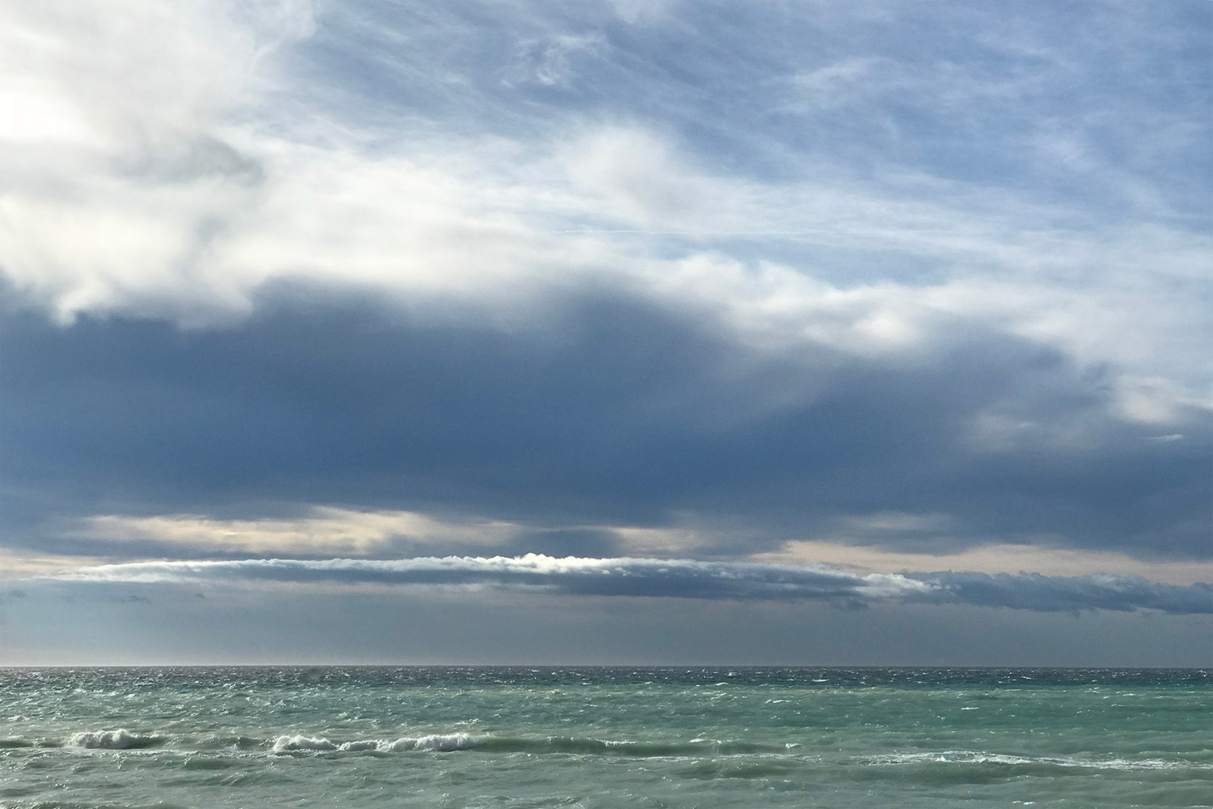 Before processing, The Mediterranean at Cannes, France
