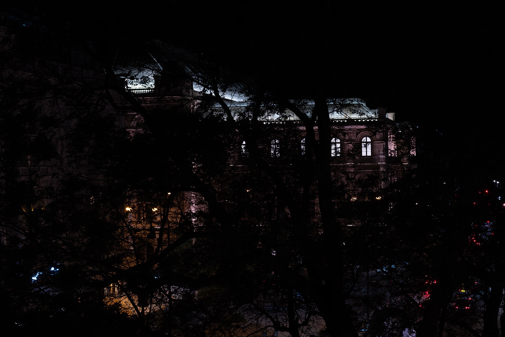 Before processing, View onto the State Opera, Vienna, Austria