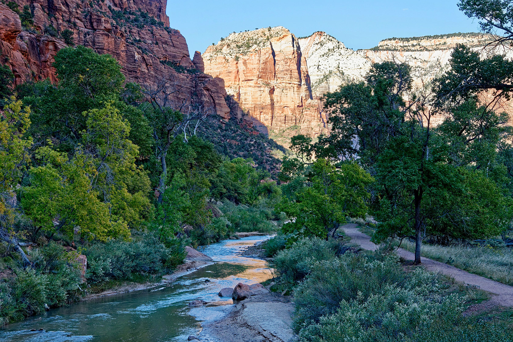 Virgin river, raw image file, post-processed, resized, and converted to JPEG