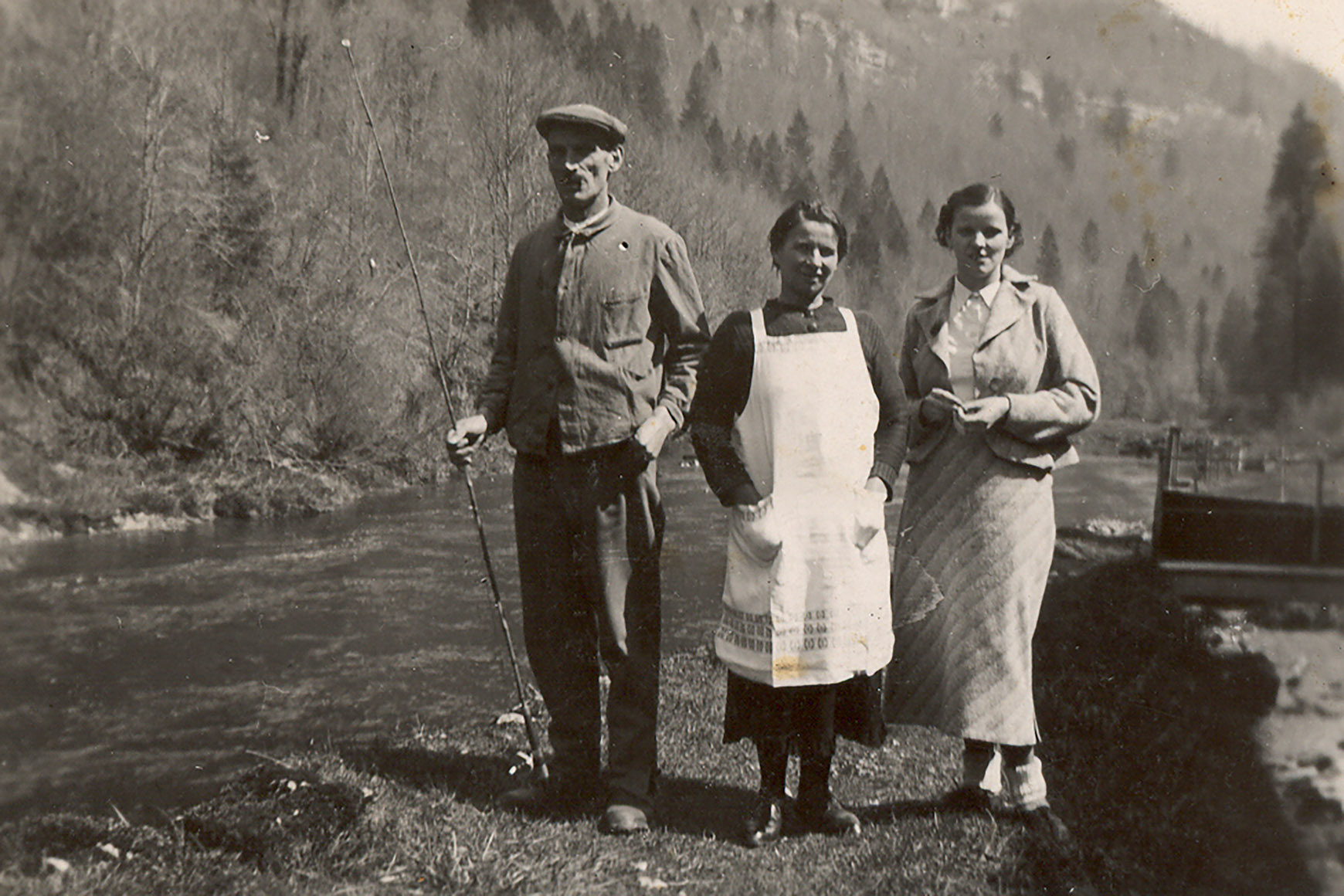 Before processing, Husband, wife, and daughter (1936)