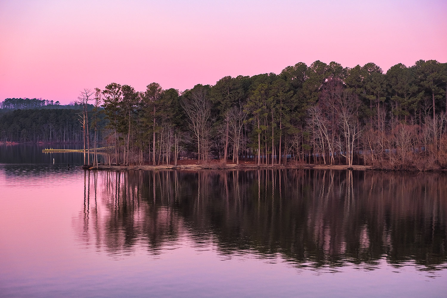 Early Christmas morning at Jordan Lake