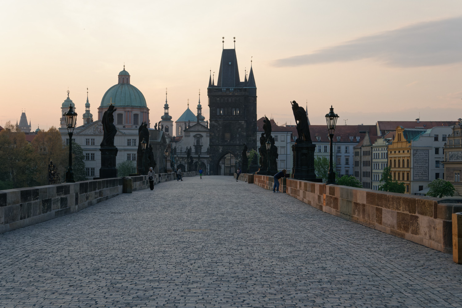 The Charles Bridge at dawn