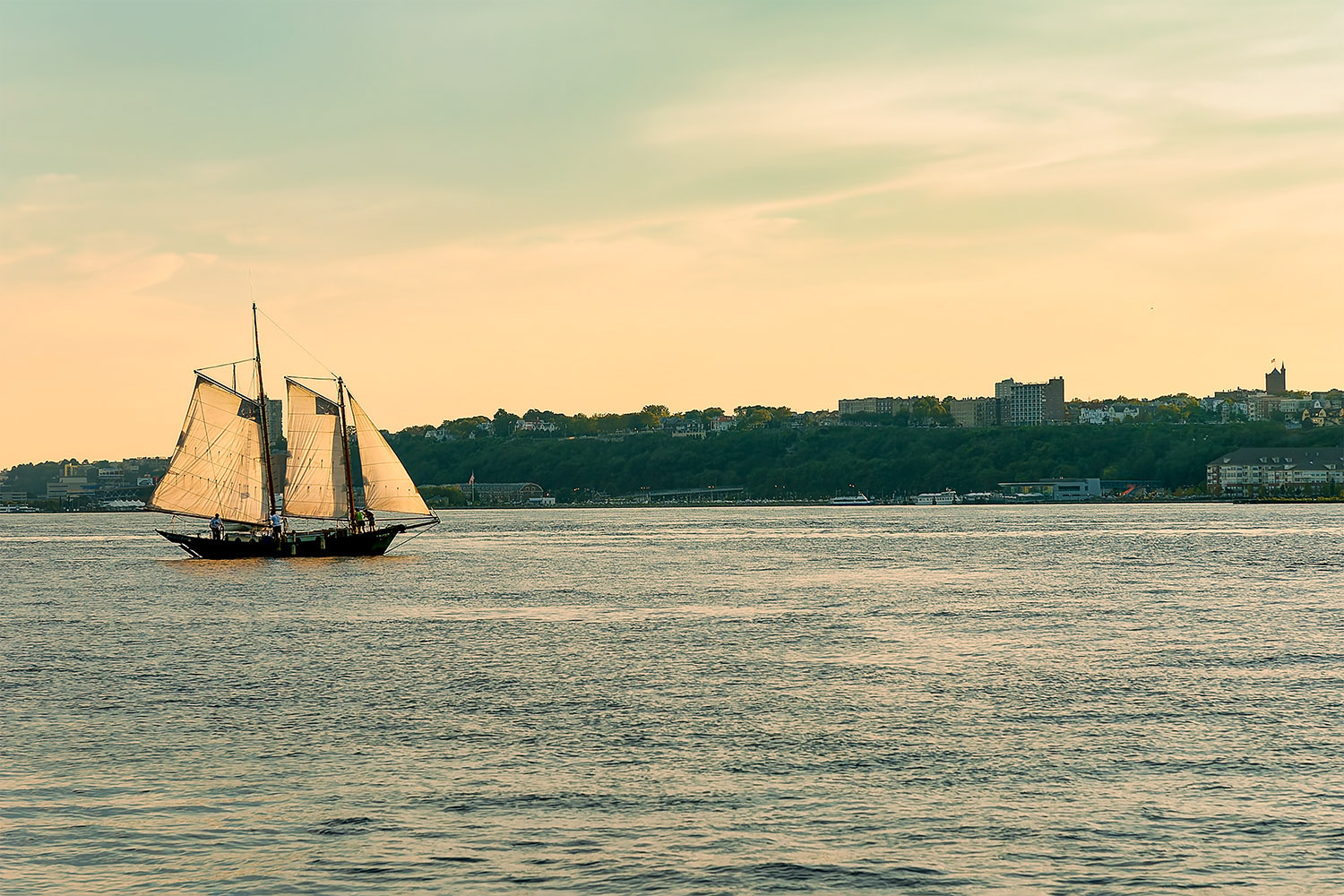 Sailboat on the Hudson River