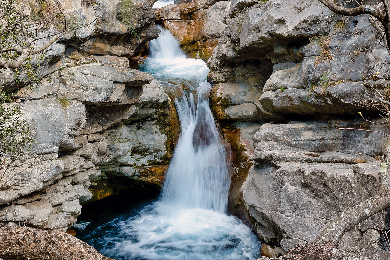 In the 'Gorges du Loup'