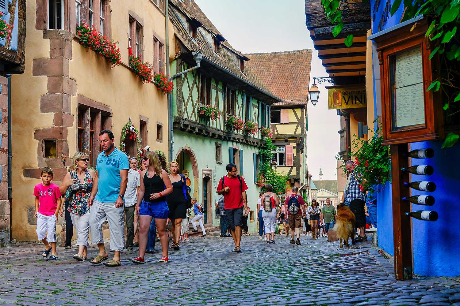 In the streets of Riquewihr