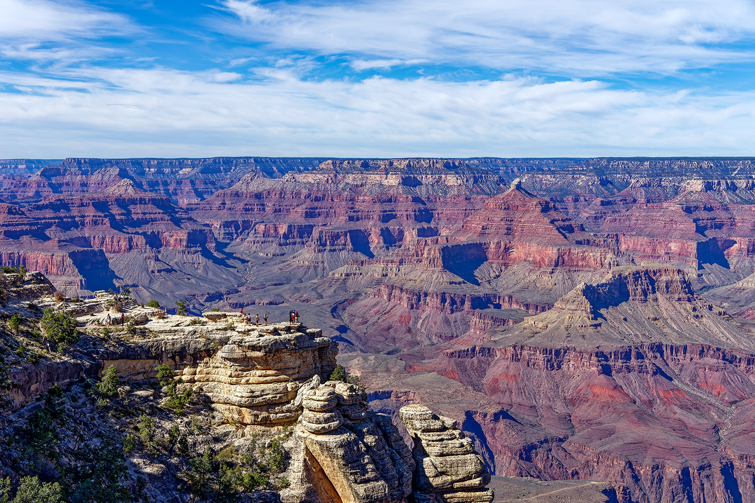 View from Grand Canyon's Rim Trail near Mather Point