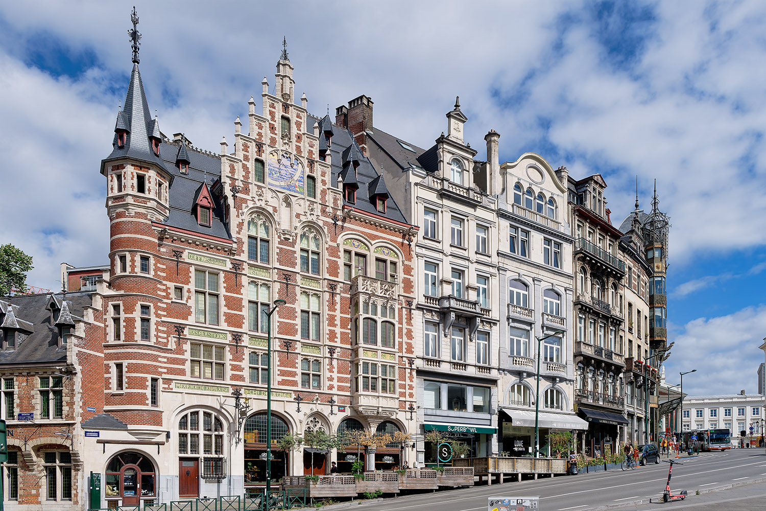 Different styles of Flemish architecture