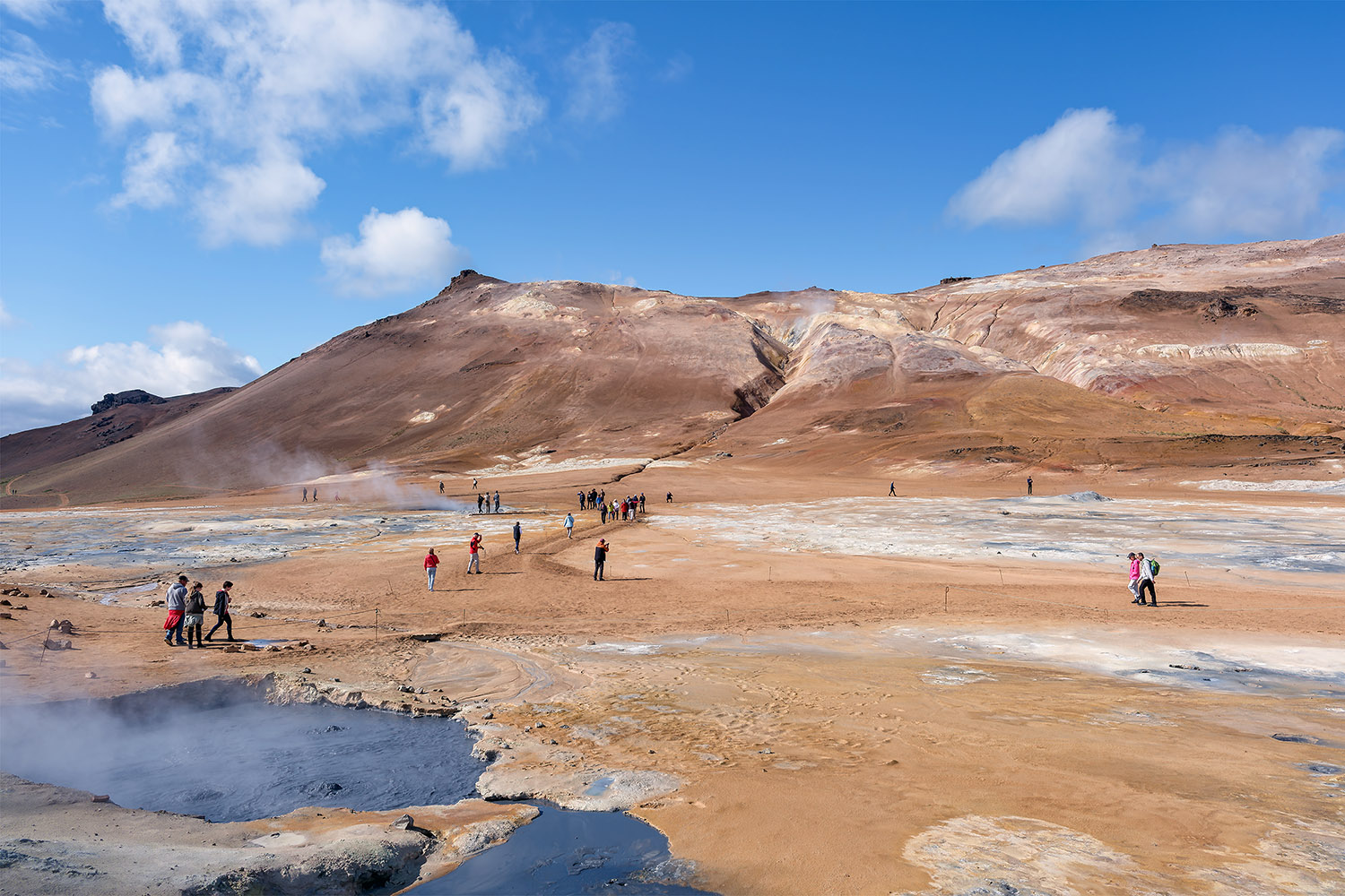 Hverir boiling mud pits