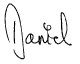 Daniels Unterschrift