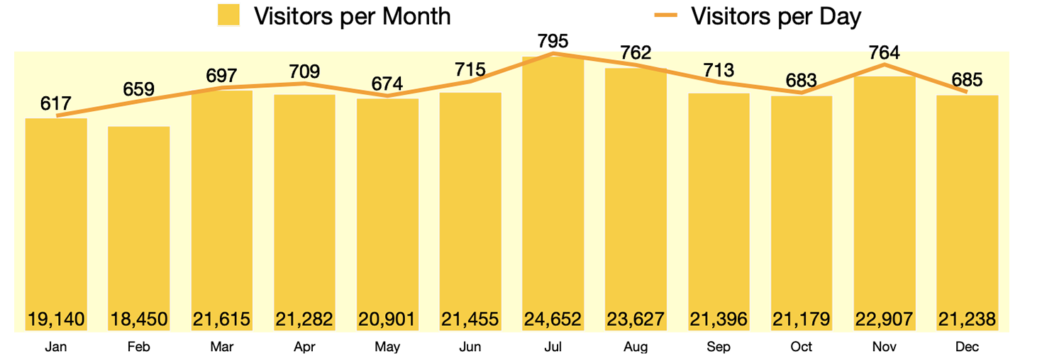 Visitors 2019