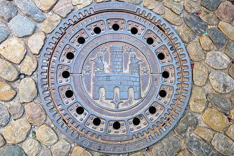 Even the manhole covers are beautiful!