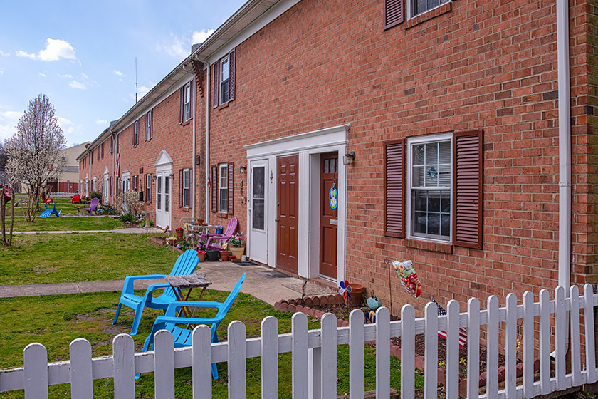 Backyards along Myrtle Street