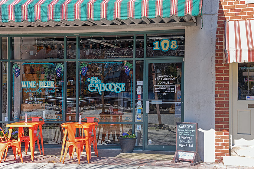 We had breakfast at The Caboose