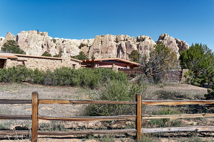 The view from the visitor center parking lot