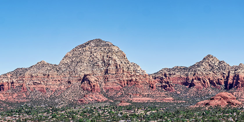 View from the Sedona Airport Overlook (small excerpt of an 18,067 x 5,378 pixel panorama)
