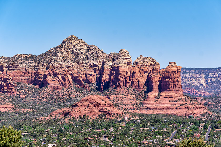 The landscapes around Sedona...