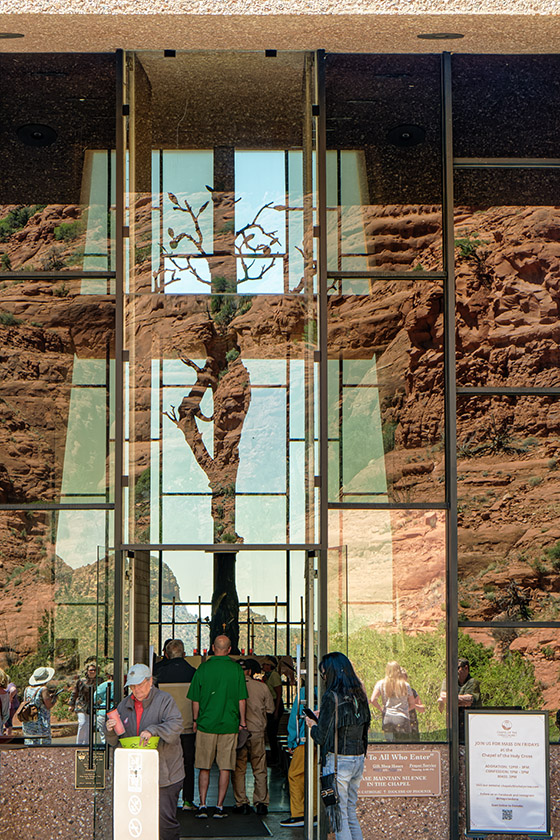 Outside the chapel