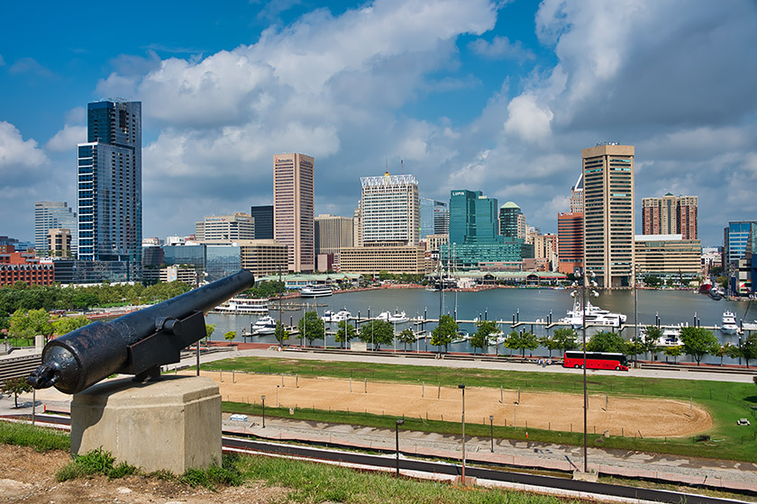 View on the Inner Harbor from Federal Hill