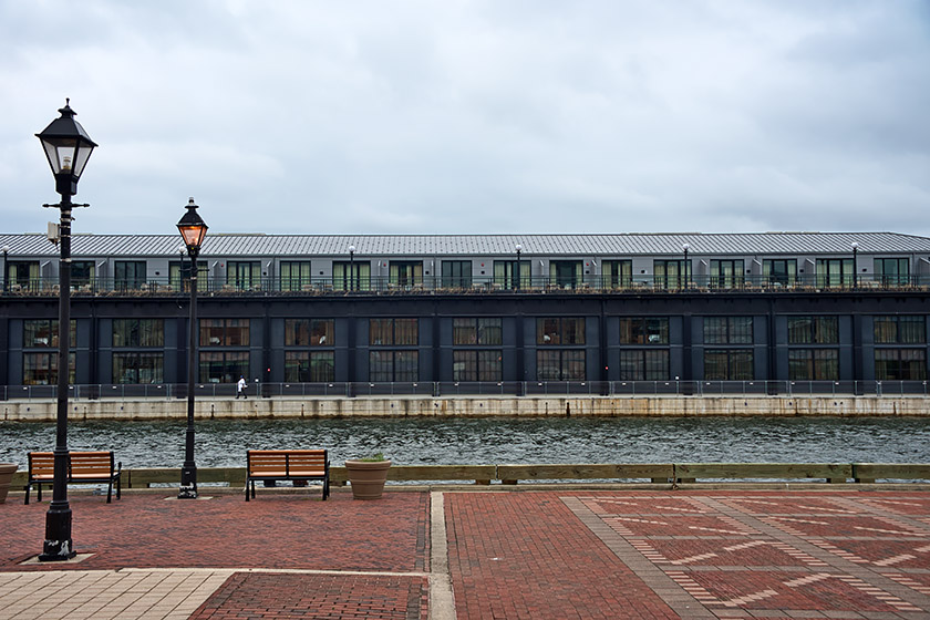 Looking from South Broadway to the Sagamore Pendry Baltimore