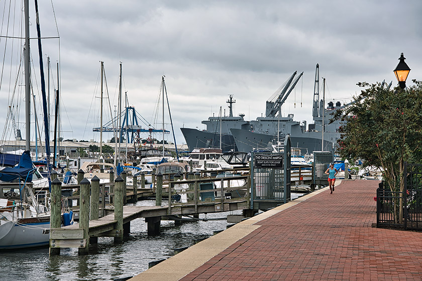 On the Baltimore Waterfront Promenade