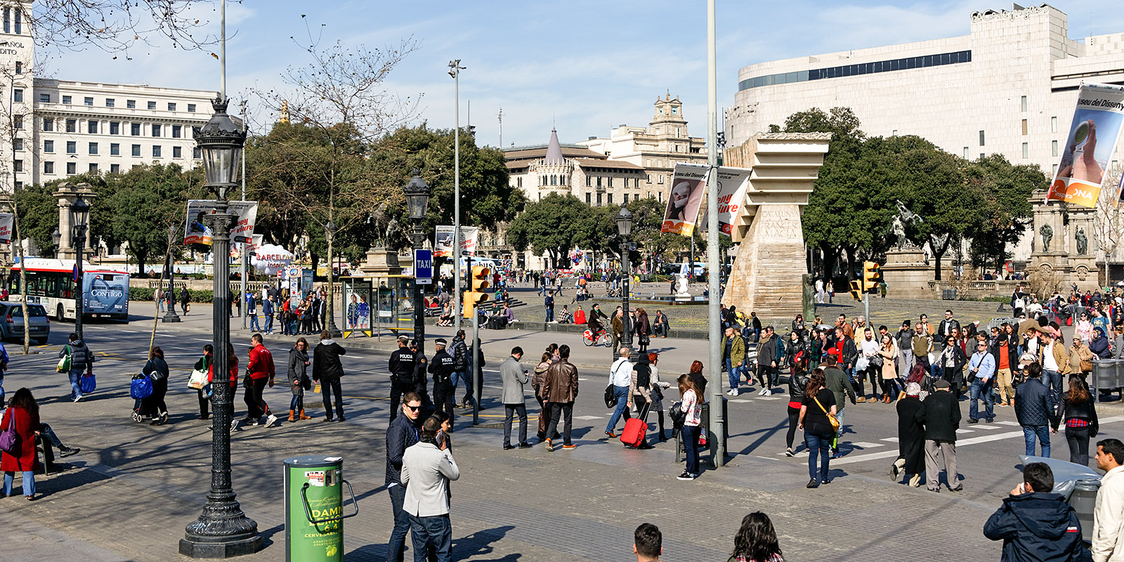 'Plaça de Catalunya' in the heart of Barcelona