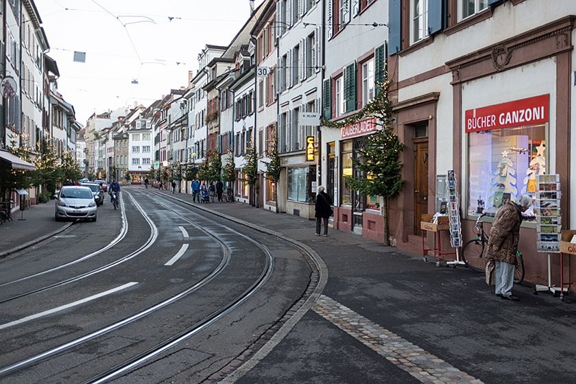 Walking down the 'Spalenvorstadt'